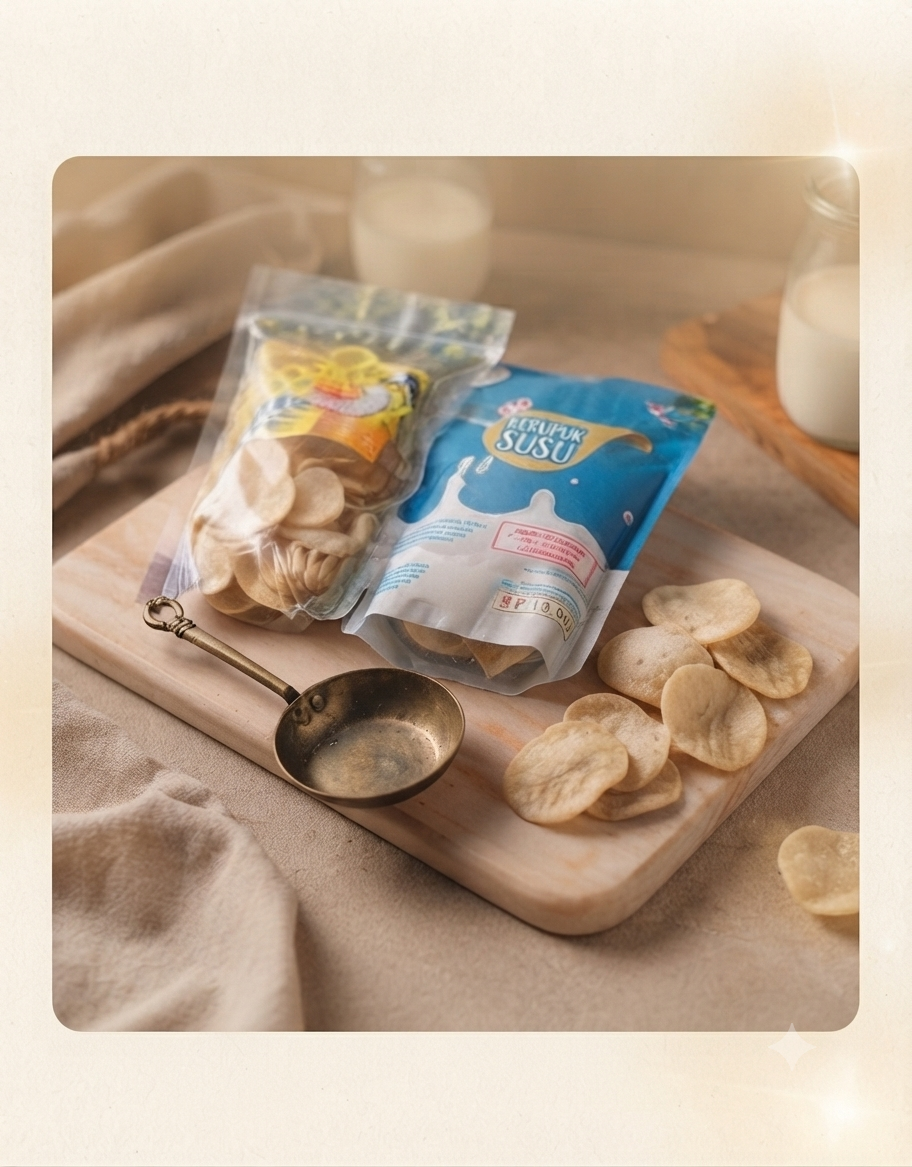 Kerupuk Susu Mentah