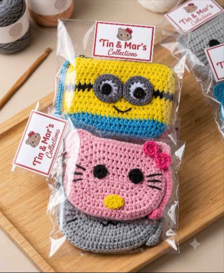 Dompet Rajut Animasi Anak